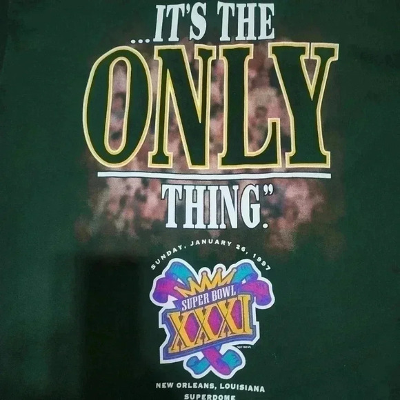 VINTAGE Green Bay Packers Vince Lombardi NFL 90’s T-shirt Size XXL Oversized Fit - Picture 5 of 10